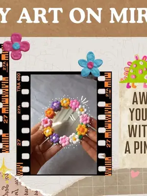 Clay Art on Mirror poster