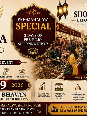 Durga Puja Edit 2026 Shopping Expo poster