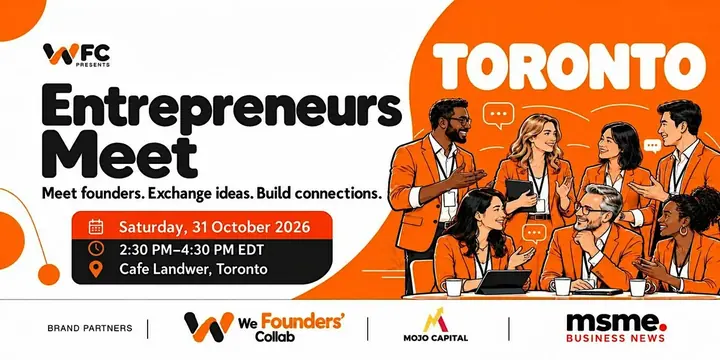 Entrepreneurs Meetup by We Founders Collab Kolkata 2026 poster