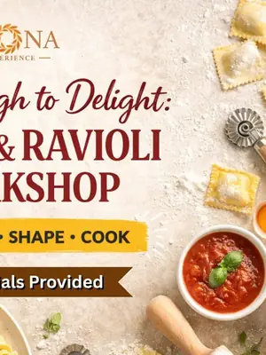 From Dough to Delight: Pasta & Ravioli Workshop poster