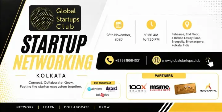 Global Startups Club: Startup Networking Kolkata poster