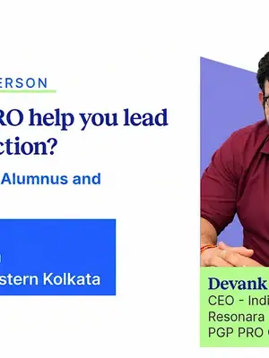 Inside PGP PRO: Meet ISB Alumnus & Admissions Team poster