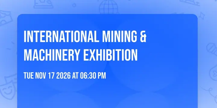 International Mining & Machinery Exhibition poster