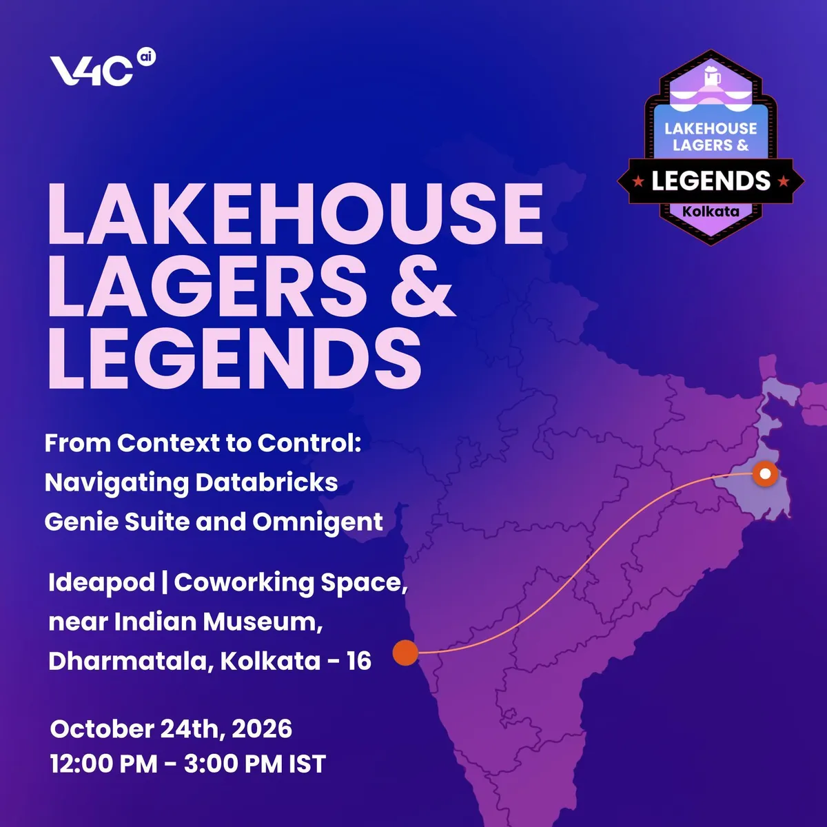 Lakehouse, Lagers & Legends Kolkata: From Context to Control — Navigating Databricks Genie Suite and Omnigent