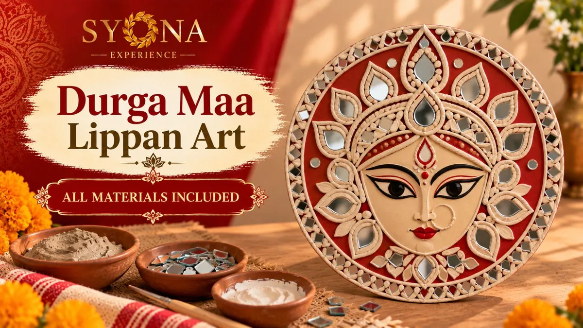 Maa Durga Lippan Art