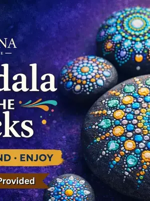 Mandala On The Rocks poster
