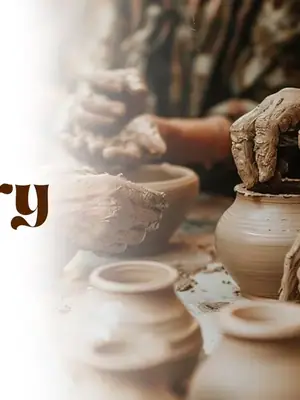 Pottery at AD 91 - The Art Cafe poster
