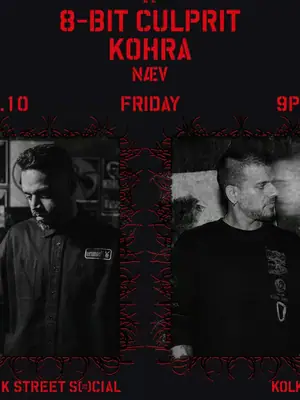 Social X Offline Presents Kohra, 8-Bit Culprit & Naev poster