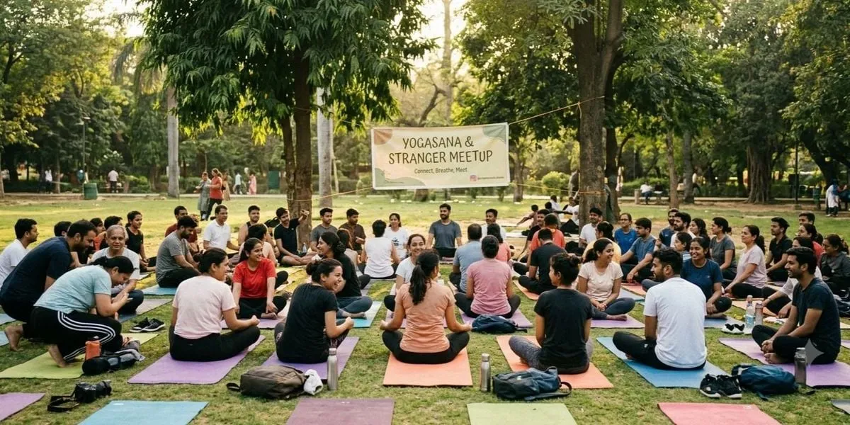 Yoga and Fun with Strangers